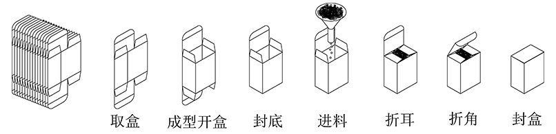 立式裝盒機(jī)裝盒流程.gif